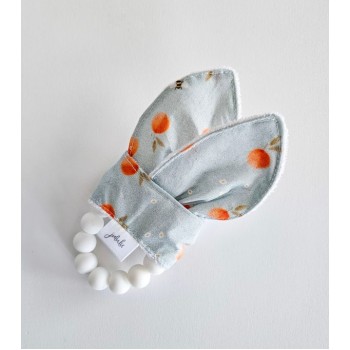Hochet Oreilles de Lapins - Petite Pêches - Jululu
