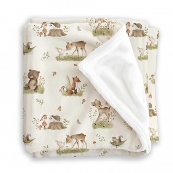 Couverture Minky - Bambis - Oops Couverture Minky - Bambis - Oops