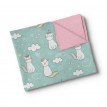 Couverture Minky - Chat Licorne - Oops