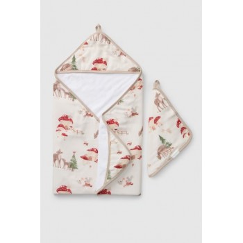 Ensemble Serviette à Capuchon - Familles de la Forêt - Loulou Lollipop