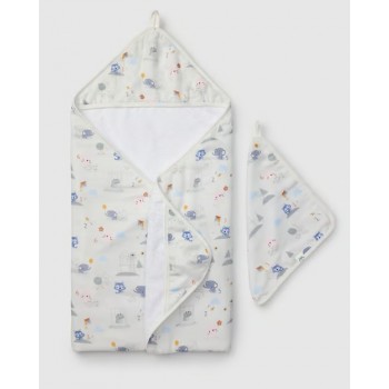 Ensemble Serviette à Capuchon - Mini Mathletes - Loulou Lollipop