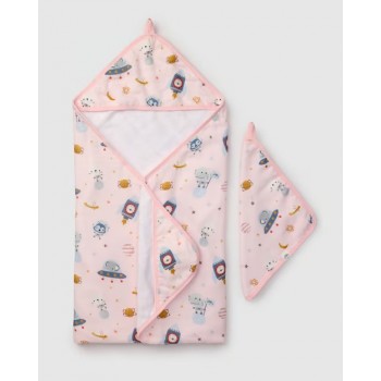 Ensemble Serviette à Capuchon - Astro Explorers - Loulou Lollipop