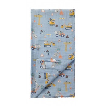 Couverture en Mousseline ee Bambou - Petits Ingénieurs - Louloi Lollipop Couverture en Mousseline ee Bambou - Petits Ingénieurs - Louloi Lollipop