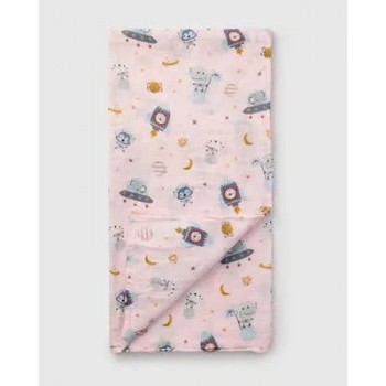 Couverture en Mousseline de Bambou - Astro Explorers - Loulou Lollipop Couverture en Mousseline de Bambou - Astro Explorers - Loulou Lollipop