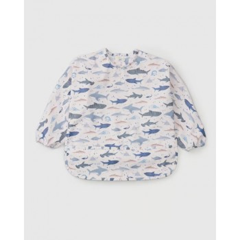 Bavoir Imperméable à Manches Longues - Requins - Loulou Lollipop Bavoir Imperméable à Manches Longues - Requins - Loulou Lollipop