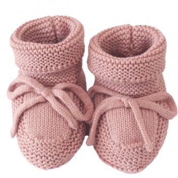 Chaussons Tricotés - Rose 0-6 Mois Chaussons Tricotés - Rose 0-6 Mois