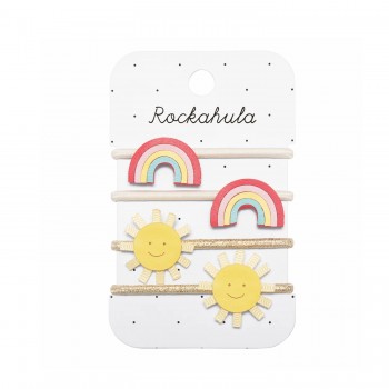 Élastiques 4/pqt - Vintage Rainbow and Sun - Rockahula