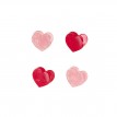 Pinces à Cheveux 4/pqt en Forme de Coeur - Rockahula