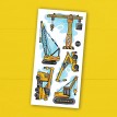 Tatouage Temporaire - Les Grues Du Chantier - Pico
