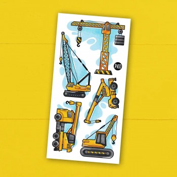 Tatouage Temporaire - Les Grues Du Chantier - Pico