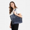 Sac Fourre-tout en Cuir Vegan - Le Solene - Marine - Lambert