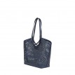 Sac Fourre-tout en Cuir Vegan - Le Solene - Marine - Lambert