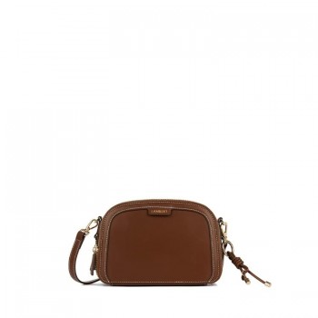 Sac Bandouilère en Cuir Vegan - Le Emmy - Hazelnut - Lambert