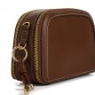 Sac Bandouilère en Cuir Vegan - Le Emmy - Hazelnut - Lambert