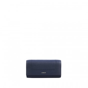 Portefeuille Moyen en Cuir Vegan - Le Alondra - Marine - Lambert