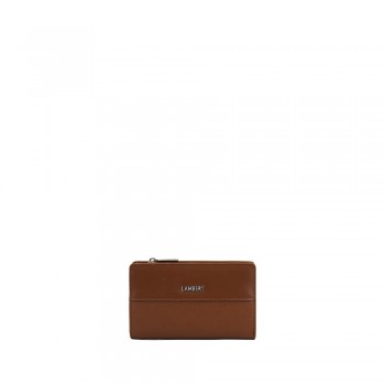 Portefeuille Compact en Cuir Vegan - Le Lexie - Hazelnut - Lambert