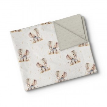 Couverture Minky - Songe d'éléphant - Oleoops
