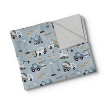 Couverture Minky - Petit Bâtisseur - Oleoops