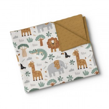 Couverture Minky - Party Safari - Oleoops