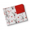 Couverture Minky - Lapins Saint-valentin - Oleoops