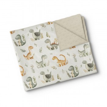Couverture Minky - Jardin des Mégalos - Oleoops