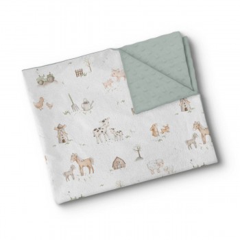 Couverture Minky - Ferme Champêtre - Oleoops