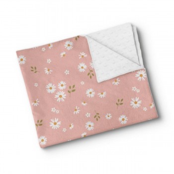 Couverture Minky - Douces Marguerites - Oleoops