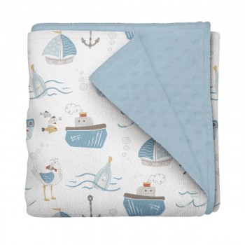 Couverture Minky - Bouteille à La Mer - Oleoops