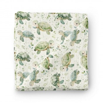 Couverture en Mousseine Bambou - À Pas de Tortue - Oleoops