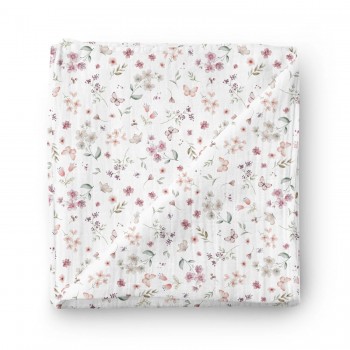 Couverture en Mousseline Bambou - Brin de Nature - Oleoops