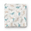 Couverture en Mousseline Bambou - Chant de Baleine - oleoops