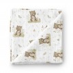 Couverture en Mousseline Bambou - Oursons Papillons - Oleoops