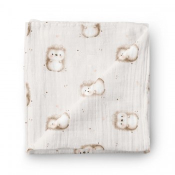 Couverture en Mousseline Bambou - Pik-Pik et Fleurs - Oleoops
