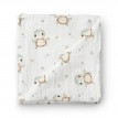 Couverture en Mouseline Bambou - Tortue-têtue - Oleoops