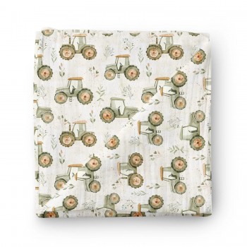 Couverture en Mousseline Bambou - Travail Aux Champs - Oleoops