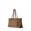 Sac Fourre-tout en Suède Vegan - Le Britney - Taupe - Lambert