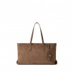 Sac Fourre-tout en Suède Vegan - Le Britney - Taupe - Lambert