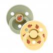 Suce en Caoutchouc Naturel - Studio - Ladybug Sage Mix - Taille 2 - Bibs