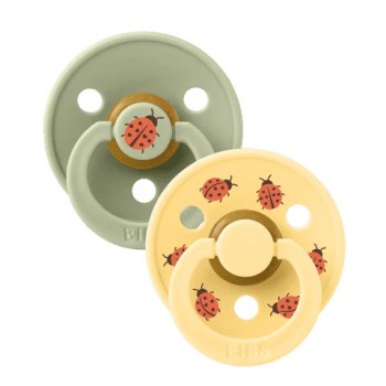 Suce en Caoutchouc Naturel - Studio - Ladybug Sage Mix - Taille 2 - Bibs
