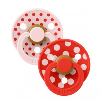 Suce en Caoutchouc Naturel - Studio - Polka Blossom/Candy Apple - Taille 1 - Bibs