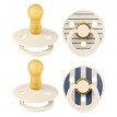 Suce en Caoutchouc Naturel - Studio - Ivory/steel Blue Mix - Taille 1 - Bibs