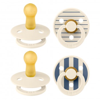 Suce en Caoutchouc Naturel - Studio - Ivory/steel Blue Mix - Taille 1 - Bibs