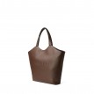 Sac Fourre-tout en Cuir Vegan - Le Sheila - Chocolat - Lambert