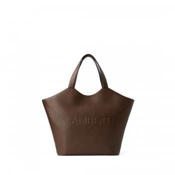 Sac Fourre-tout en Cuir Vegan - Le Sheila - Chocolat - Lambert