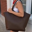 Sac Fourre-tout en Cuir Vegan - Le Sheila - Chocolat - Lambert