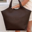 Sac Fourre-tout en Cuir Vegan - Le Sheila - Chocolat - Lambert