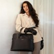 Malette 2 en 1 en Cuir Vegan - Le Malorie - Noir - Lambert