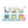 Cubes Lumineux - 6/pqt Ferme - Glo Pals