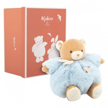 Peluche - patapouf Ours Bleu 25cm - Kaloo