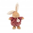 Peluche - Patapouf Lapin Musical - Rose Foncé 17cm